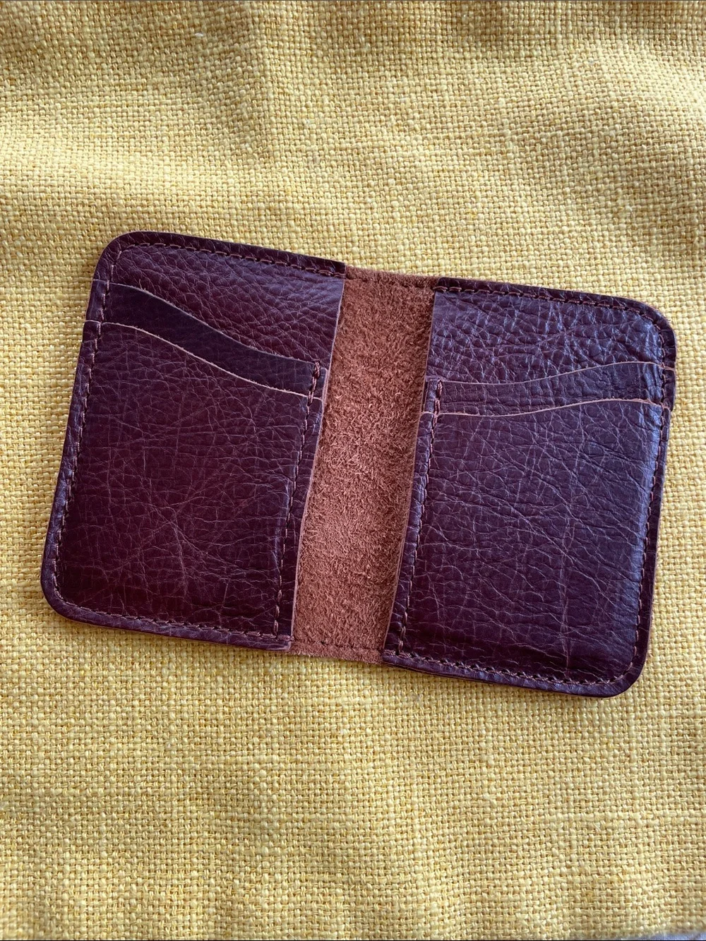 Portland Leather Brown Leather Card & Key Holder - Never used - Picture 2 of 5